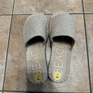 NWOT Platform Beach by Matisse Woven Slide Sandals